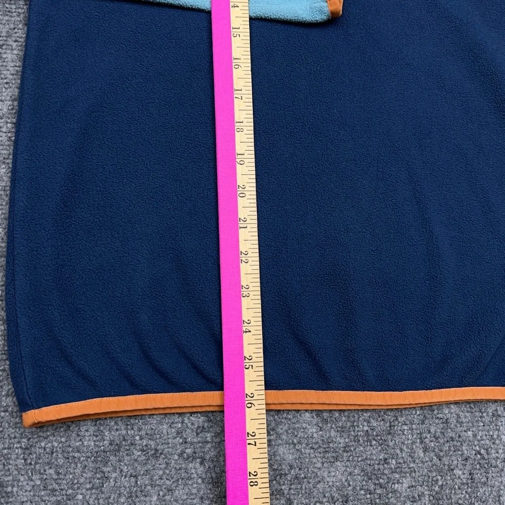 Patagonia Micro D Snap-T Pullover Men S Stone Blue w/ Dam Blue Colorblock Fleece